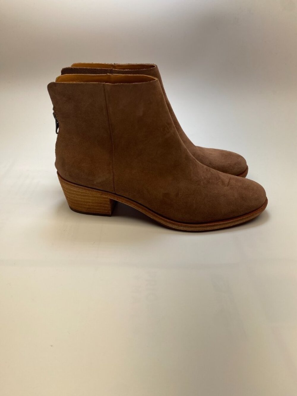 Kork-Ease Womens Kecia Leather Zipper Brown Bootie Sz 9